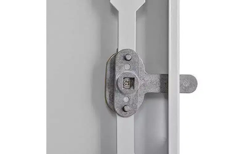 Armadietto portaoggetti autoportante in acciaio 91 cm L x 46 cm P x 183 cm A – Grigio