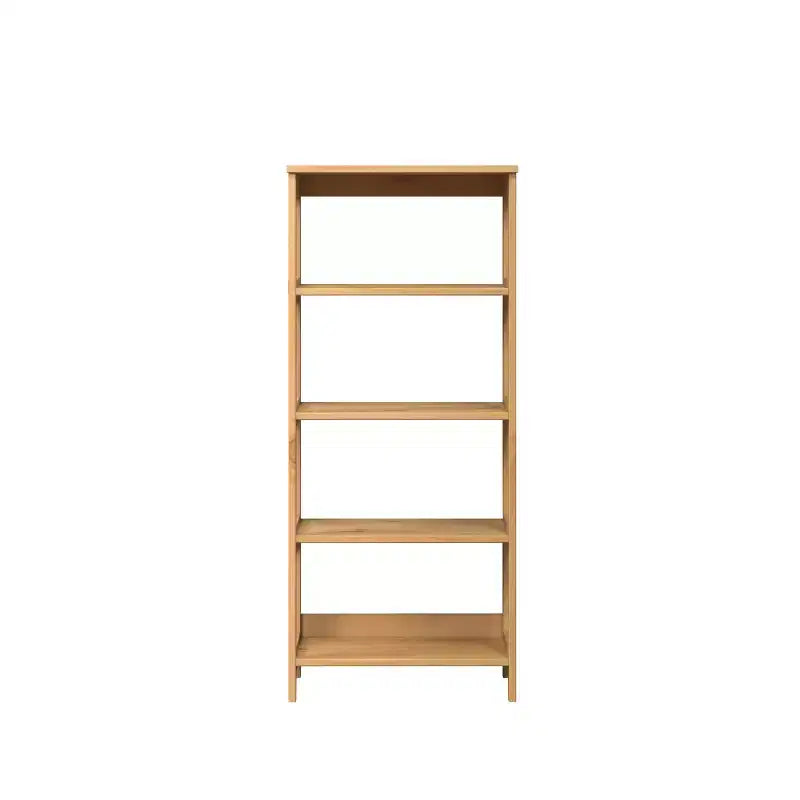 Libreria a 4 Ripiani in Pino Massiccio – Scaffali aperti, Vernice miele, Hardware antiribaltamento