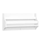 RiverRidge Home Wall Mount Bookshelf with 2 Kids' Art Display Bars