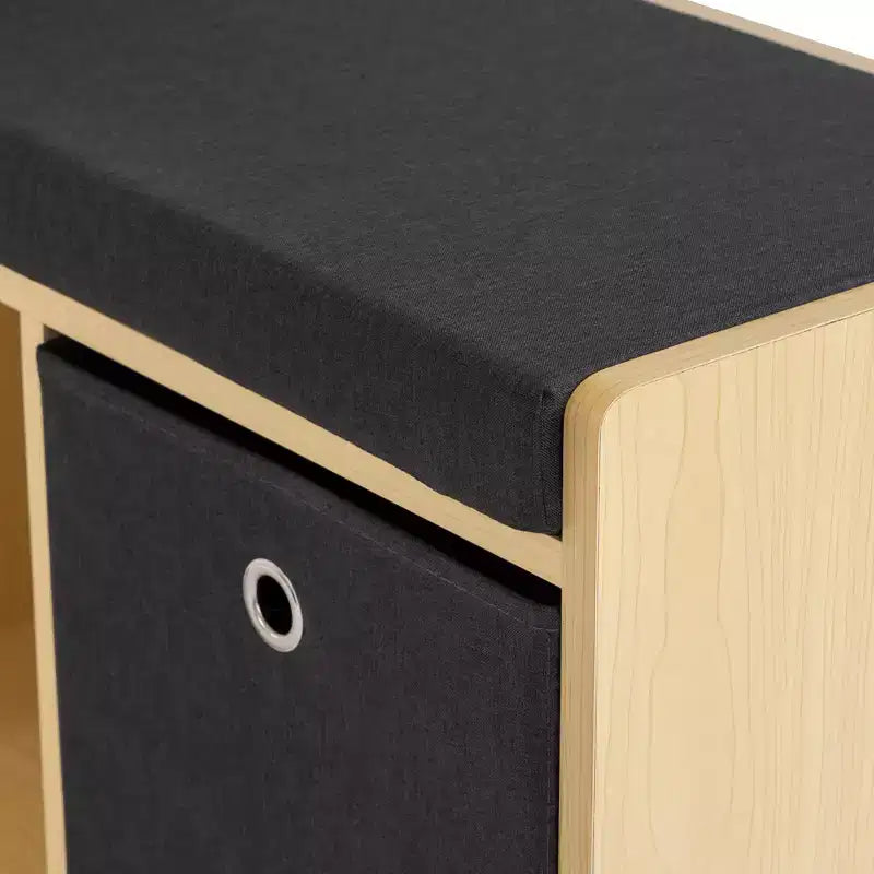 Humble Crew Kids' Toddler BookNook Legno: Struttura in MDF, Componenti in Acciaio, 2 Ripiani, 2 Cassetti, Set da 5 Pezzi