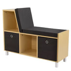 Humble Crew Kids' Toddler BookNook Legno: Struttura in MDF, Componenti in Acciaio, 2 Ripiani, 2 Cassetti, Set da 5 Pezzi
