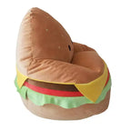 Poltrona sacco morbida per bambini a forma di cheeseburger, 76 cm di larghezza