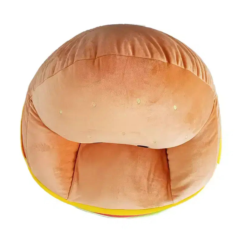 Poltrona sacco morbida per bambini a forma di cheeseburger, 76 cm di larghezza