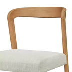 Set di 2 sgabelli da bar altezza bancone – Schienale curvo imbottito, legno di gomma