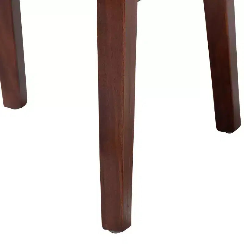 bali & pari Sedia da pranzo in rattan e legno Dameka Miele/Bianco/Marrone scuro