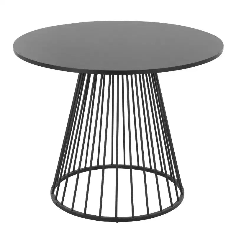 LumiSource Canary MDF Dining Table Black Metal/Black