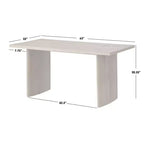 Set da pranzo moderno rettangolare da 7 pezzi – Tavolo da 160 cm e 6 sedie imbottite, rovere chiaro e beige