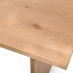 Set da pranzo moderno rettangolare da 7 pezzi – Tavolo da 160 cm e 6 sedie imbottite, rovere chiaro e beige
