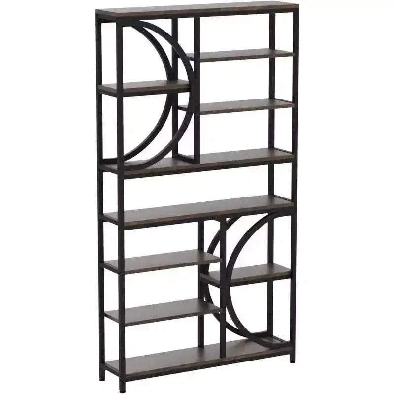 LITTLE TREE 195 cm di altezza Libreria Etagere a 8 ripiani con mensola aperta Marrone