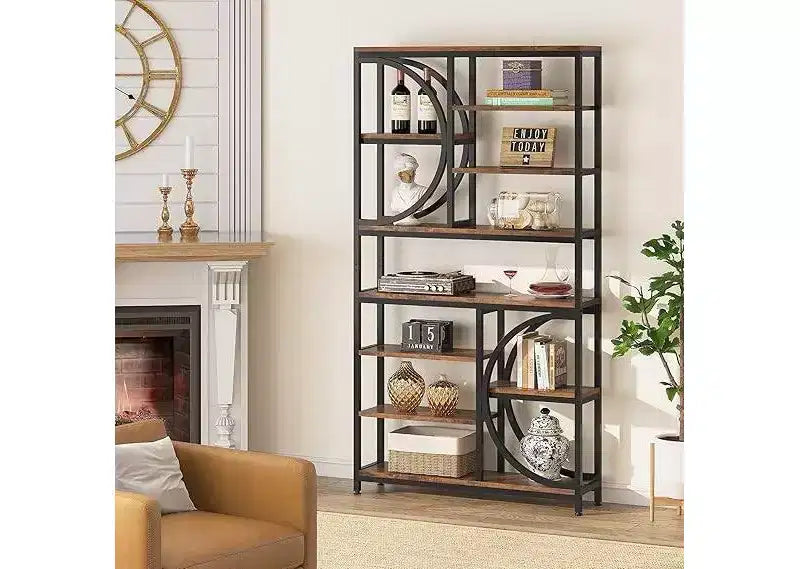 LITTLE TREE 195 cm di altezza Libreria Etagere a 8 ripiani con mensola aperta Marrone