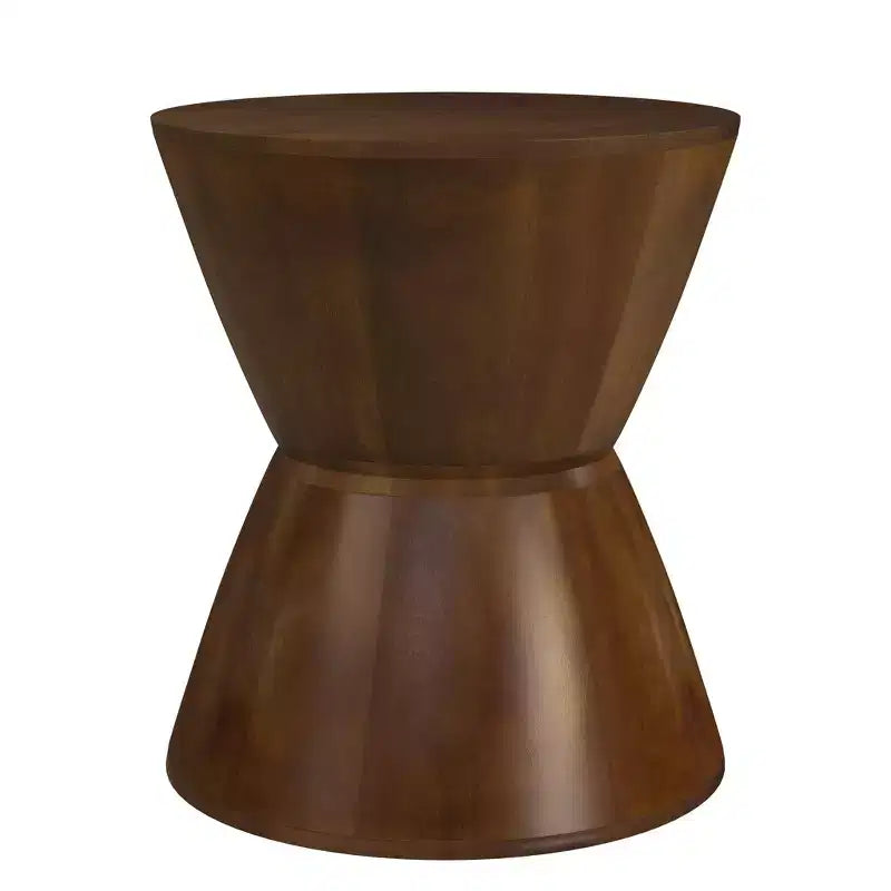 Tavolino HomePop in legno di mango, noce