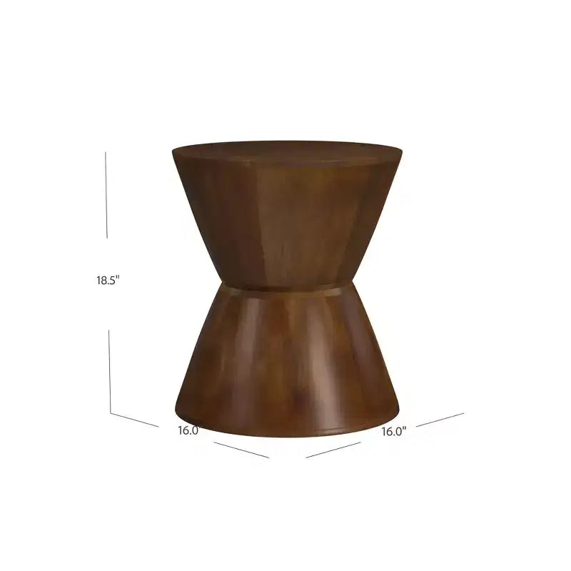 Tavolino HomePop in legno di mango, noce