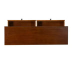 Consolle da 48" – Legno di acacia color nocciola, 2 cassetti, ripiano a giorno