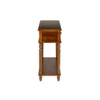 Consolle da 48" – Legno di acacia color nocciola, 2 cassetti, ripiano a giorno