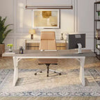 Tavolo da conferenza da 180 cm per 6 persone – MDF e metallo, 180 cm L x 80 cm P