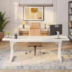 Tavolo da conferenza da 180 cm per 6 persone – MDF e metallo, 180 cm L x 80 cm P