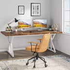 Tavolo da conferenza da 180 cm per 6 persone – MDF e metallo, 180 cm L x 80 cm P