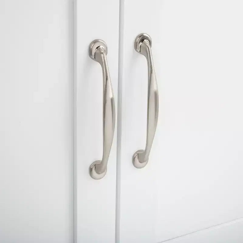 Carrello da cucina con 2 ante e 1 ripiano – Bianco e piano in legno naturale