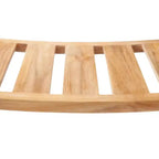 Panca da doccia in teak da 30" con ripiano inferiore – Resistente all'acqua