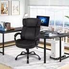 Sedia da Ufficio Direzionale Ergonomica per Persone Robuste – 225 kg, Supporto Lombare e Poggiatesta