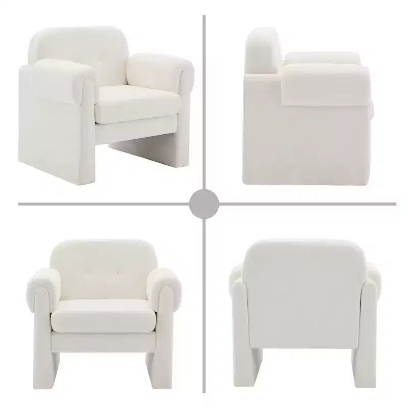 Poltrona Accent Imbottita Nuvola Soffice – Poltrona in Velluto per Camera da Letto e Soggiorno