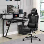 Sedia da Gaming Racing in Pelle PU con Supporto Lombare e Girevole a 360°