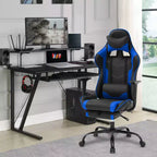 Sedia da Gaming Racing in Pelle PU con Supporto Lombare e Girevole a 360°