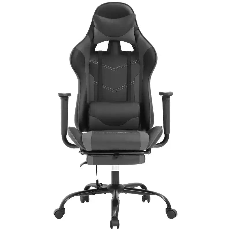 Sedia da Gaming Racing in Pelle PU con Supporto Lombare e Girevole a 360°