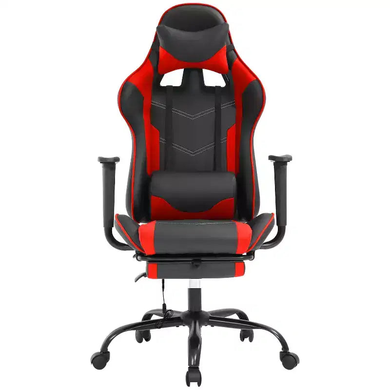 Sedia da Gaming Racing in Pelle PU con Supporto Lombare e Girevole a 360°