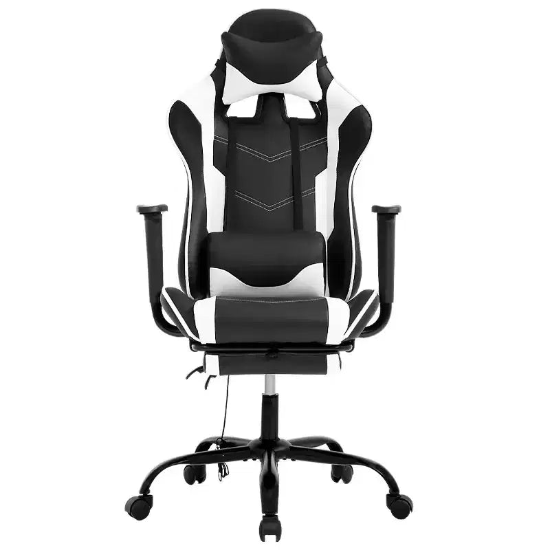 Sedia da Gaming Racing in Pelle PU con Supporto Lombare e Girevole a 360°