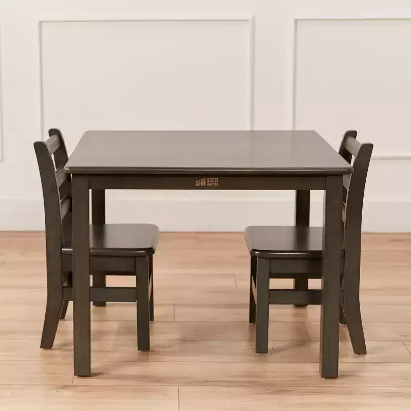 Tavolo per attività per bambini quadrato in legno massello 30" x 30" – Gambe da 22"