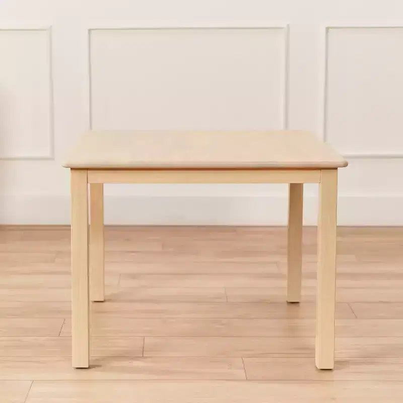 Tavolo per attività per bambini quadrato in legno massello 30" x 30" – Gambe da 22"