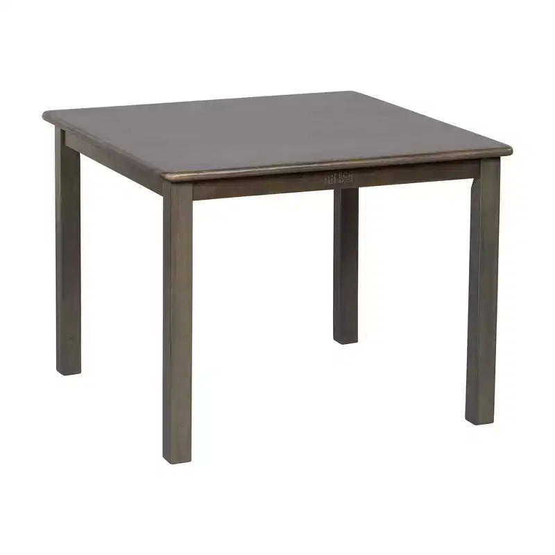 Tavolo per attività per bambini quadrato in legno massello 30" x 30" – Gambe da 22"