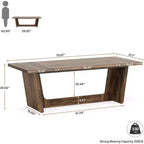Scrivania direzionale da 70,87" con piedistallo in legno massello – Portata 150 kg
