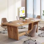 Scrivania direzionale da 70,87" con piedistallo in legno massello – Portata 150 kg