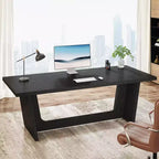 Scrivania direzionale da 70,87" con piedistallo in legno massello – Portata 150 kg