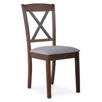 Set da Pranzo 5 Pezzi con Tavolo e 4 Sedie Imbottite – Struttura in Legno