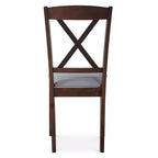 Set da Pranzo 5 Pezzi con Tavolo e 4 Sedie Imbottite – Struttura in Legno