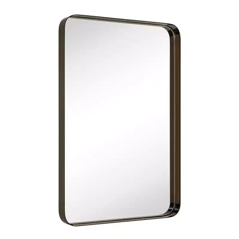 Specchio da bagno rettangolare 24"x36" in acciaio inox con cornice girevole