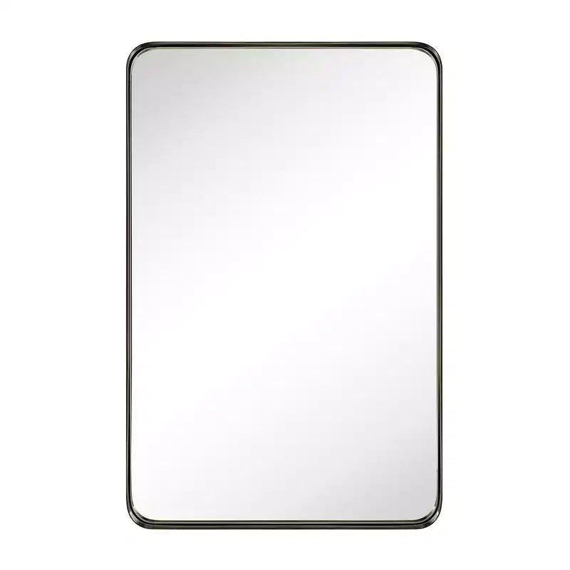 Specchio da bagno rettangolare 24"x36" in acciaio inox con cornice girevole