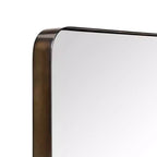 Specchio da bagno rettangolare 24"x36" in acciaio inox con cornice girevole
