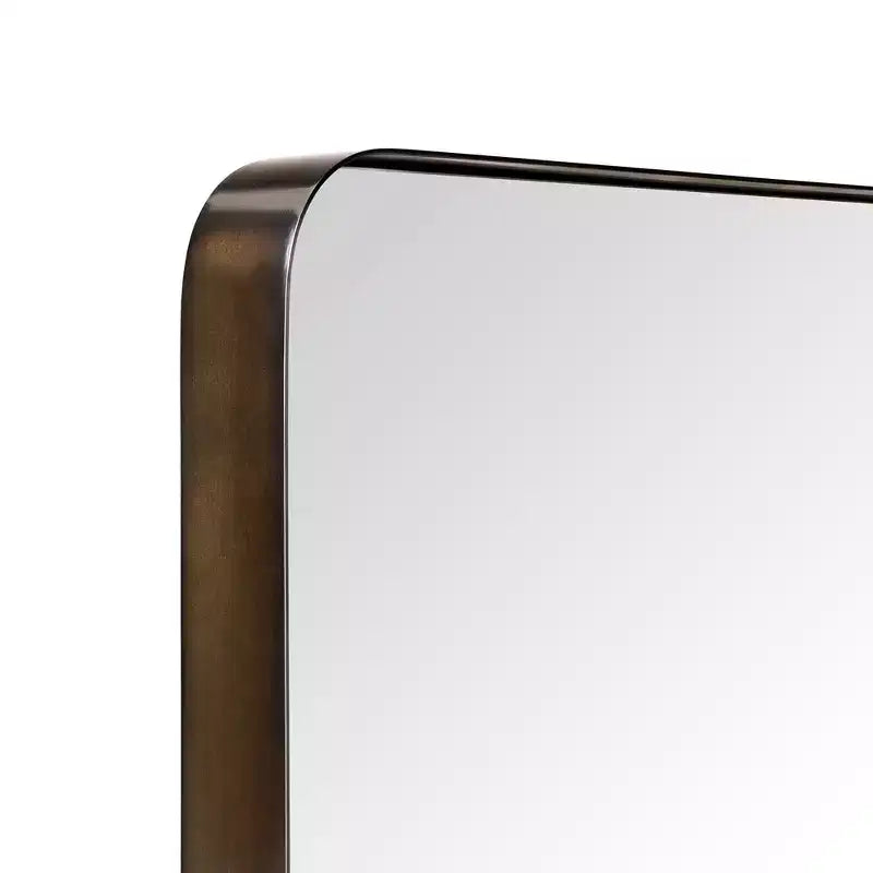 Specchio da bagno rettangolare 24"x36" in acciaio inox con cornice girevole