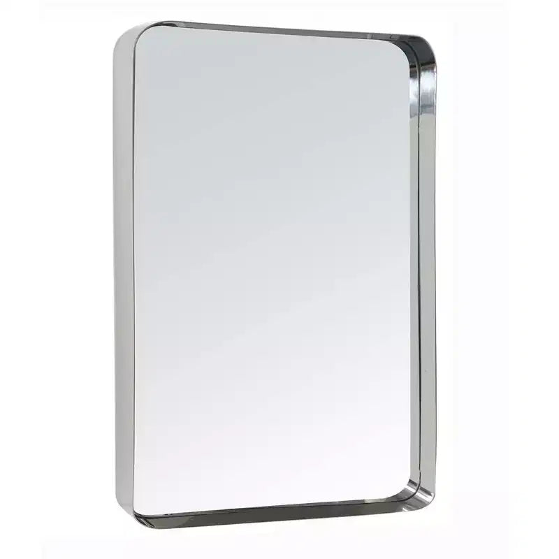 Specchio da bagno rettangolare 24"x36" in acciaio inox con cornice girevole