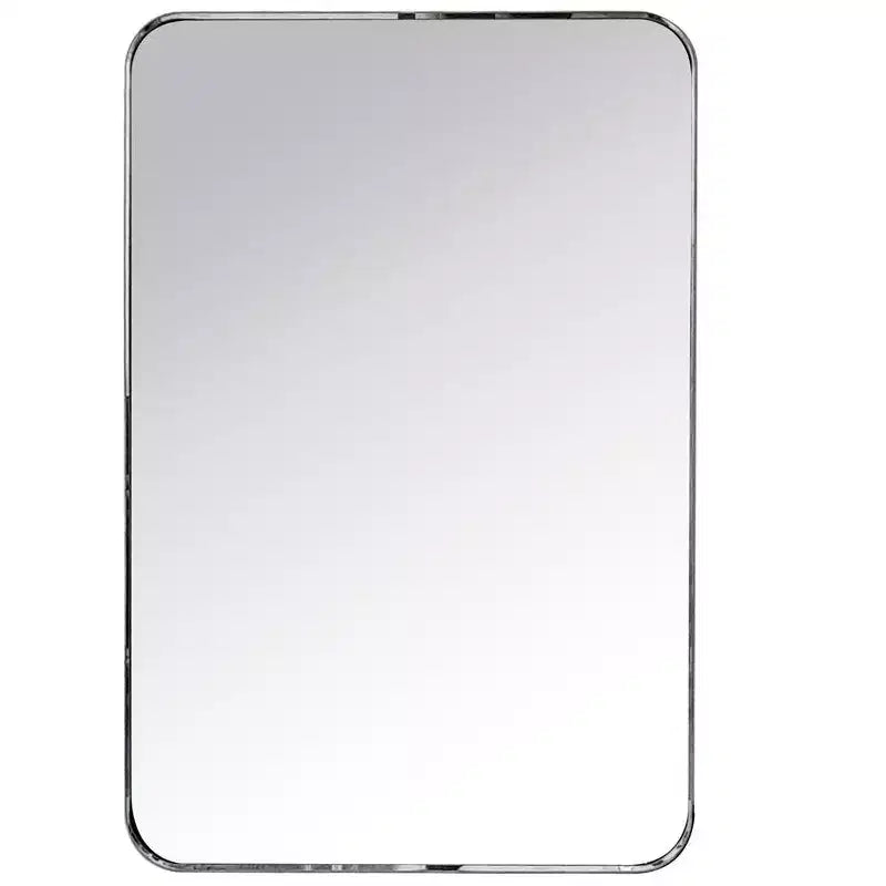 Specchio da bagno rettangolare 24"x36" in acciaio inox con cornice girevole