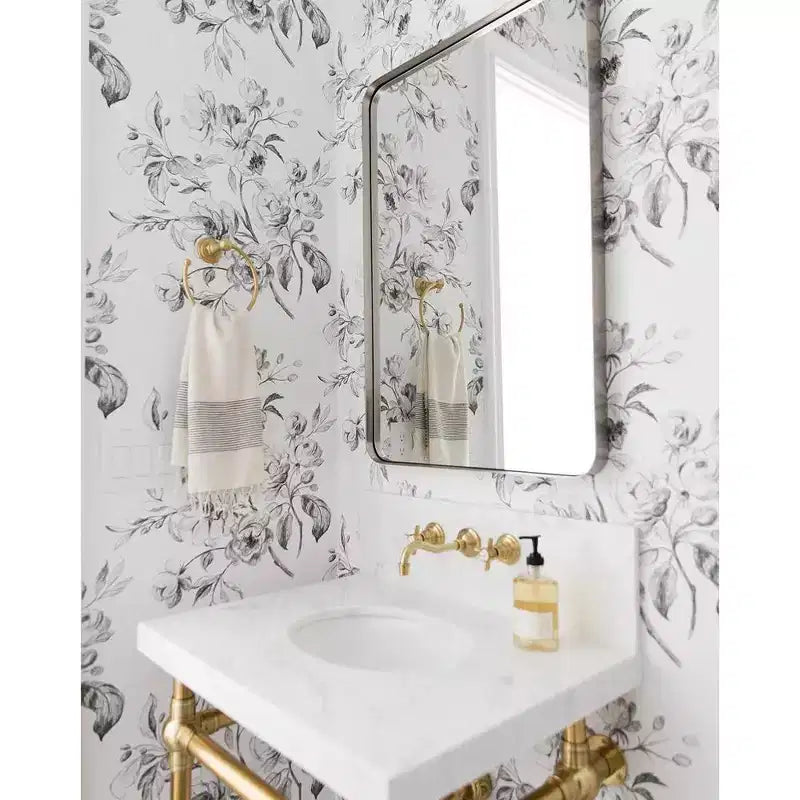Specchio da bagno rettangolare 24"x36" in acciaio inox con cornice girevole