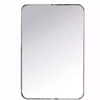 Specchio da bagno rettangolare 24"x36" in acciaio inox con cornice girevole