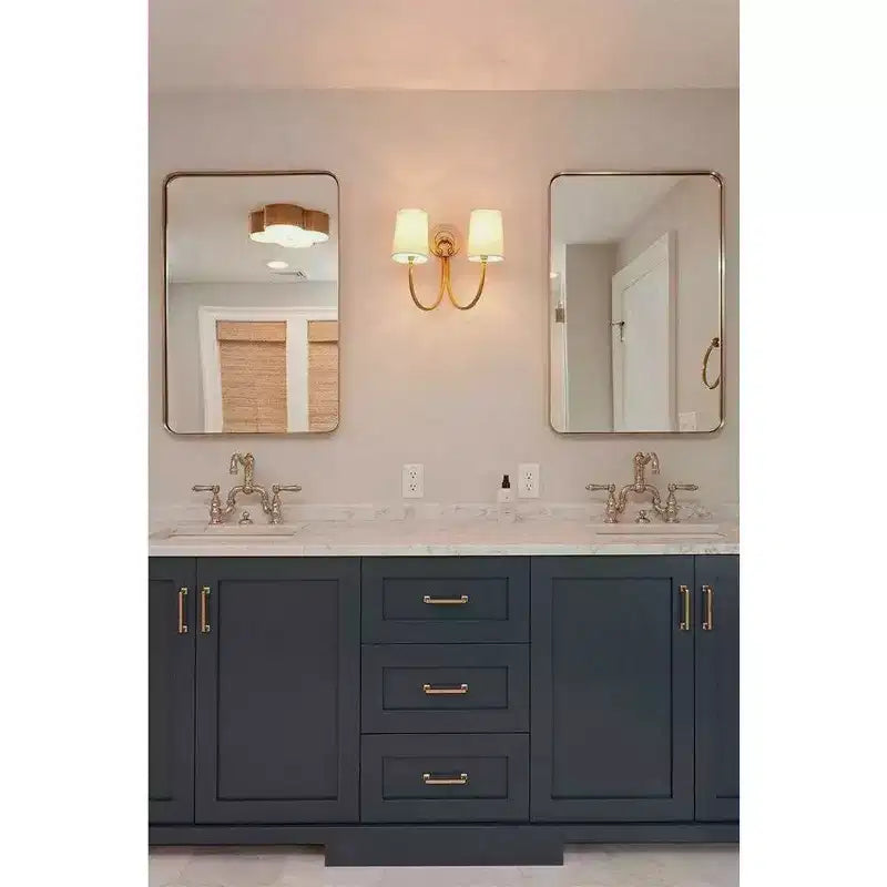 Specchio da bagno rettangolare 24"x36" in acciaio inox con cornice girevole