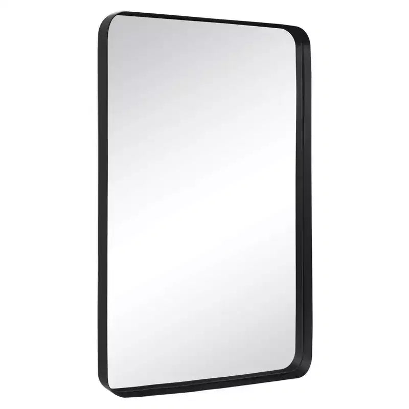 Specchio da bagno rettangolare 24"x36" in acciaio inox con cornice girevole