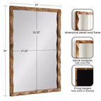 Specchio da parete rettangolare incorniciato 24x36