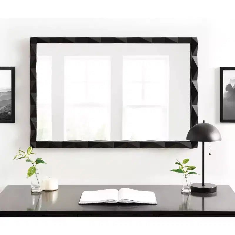 Specchio da parete rettangolare incorniciato 24x36
